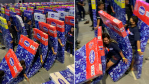 split image of Mattress dominoes