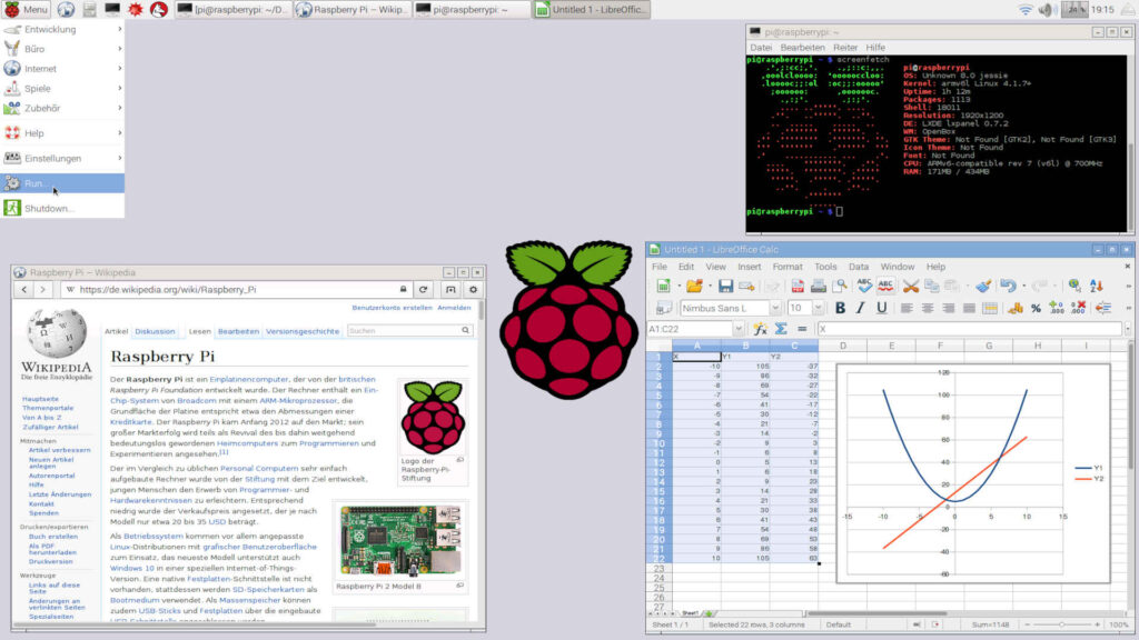 Raspberry Pi Desktop-Software 2015-09-25.
