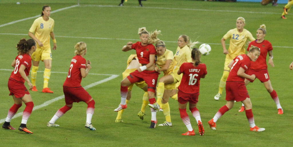 Fußball – Finale im Frauenfußball bei den Olympischen Spielen 2016 in Rio. Deutschland spielt gegen Schweden und gewinnt 2:1.